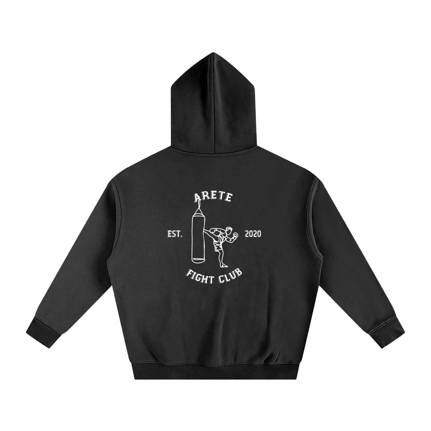 Fight Club White Text Hoodie - ARETE