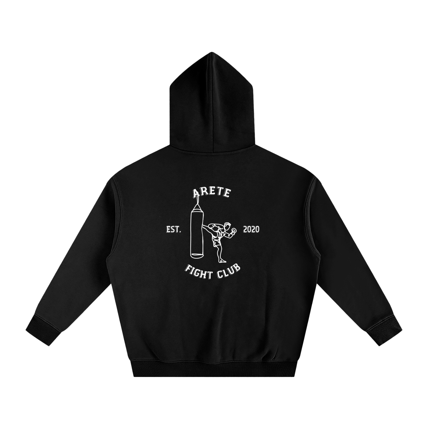 Fight Club White Text Hoodie - ARETE