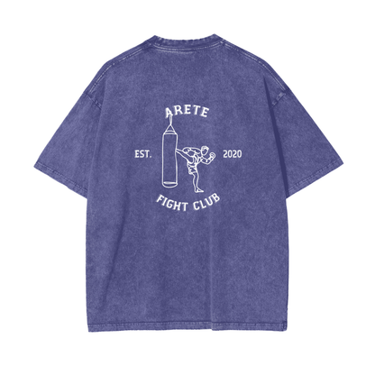 Fight Club White Text T-shirt - ARETE