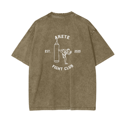Fight Club White Text T-shirt - ARETE