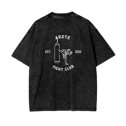 Fight Club White Text T-shirt - ARETE