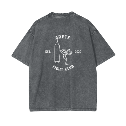 Fight Club White Text T-shirt - ARETE