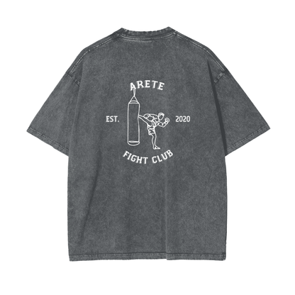 Fight Club White Text T-shirt - ARETE