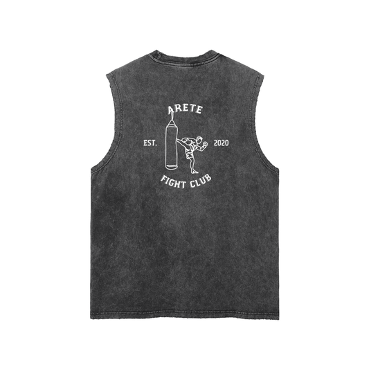 Fight Club White Text Tank Top - ARETE
