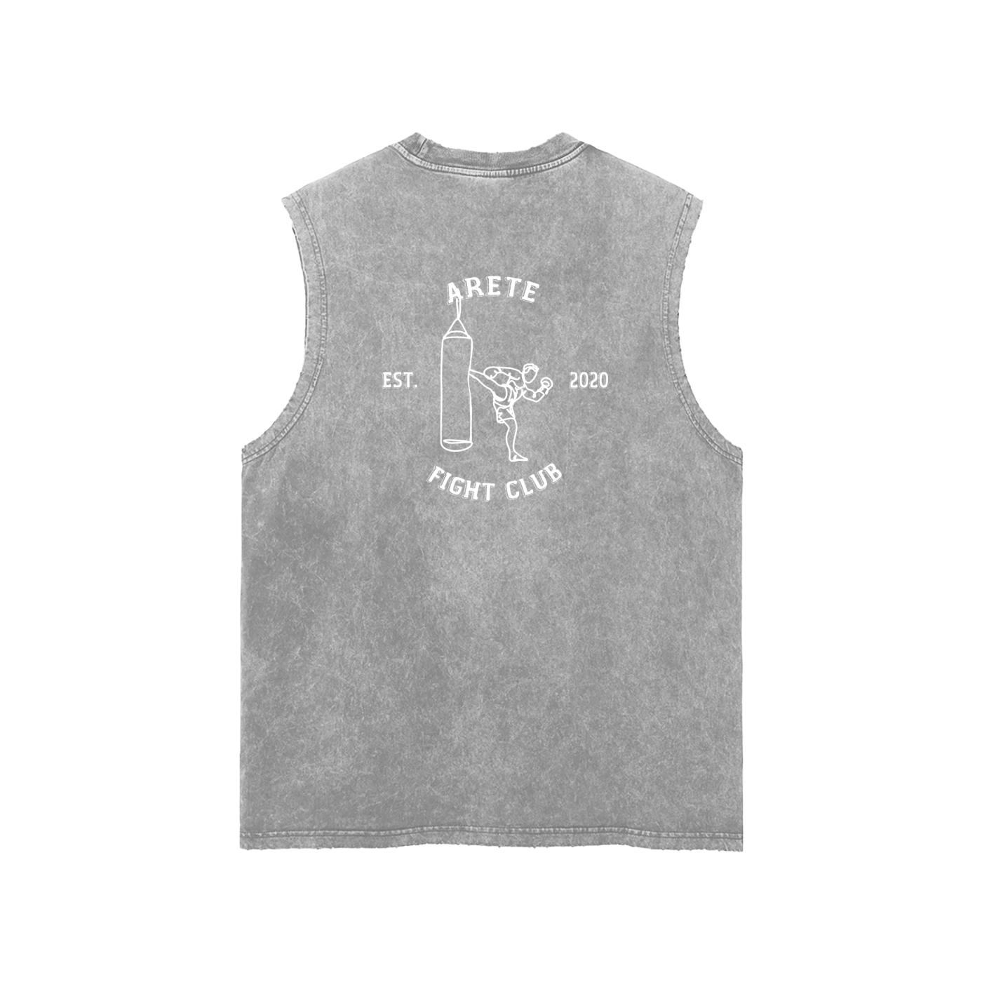 Fight Club White Text Tank Top - ARETE