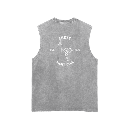 Fight Club White Text Tank Top - ARETE