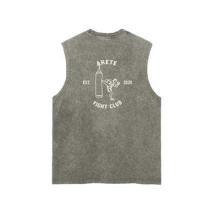 Fight Club White Text Tank Top - ARETE