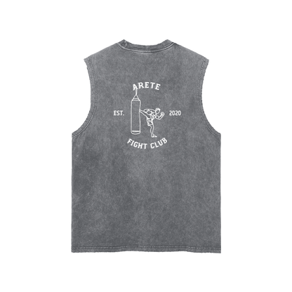 Fight Club White Text Tank Top - ARETE