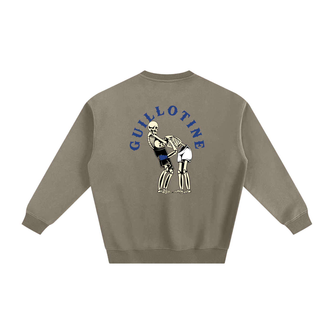 Guillotine Blue Text Sweatshirt - ARETE