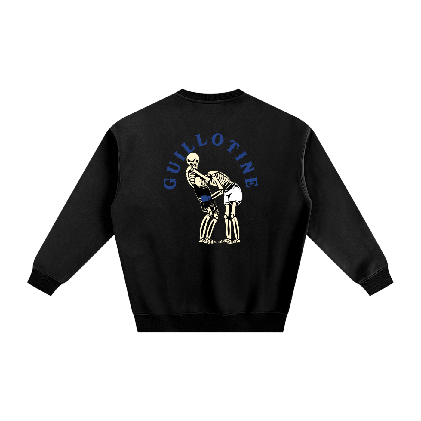 Guillotine Blue Text Sweatshirt - ARETE