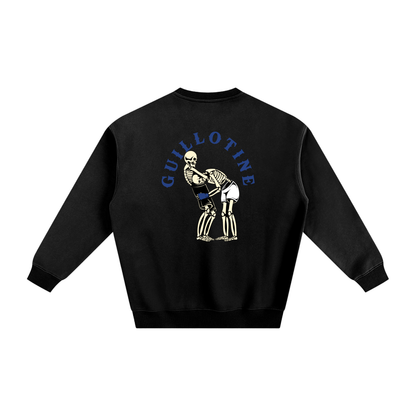 Guillotine Blue Text Sweatshirt - ARETE