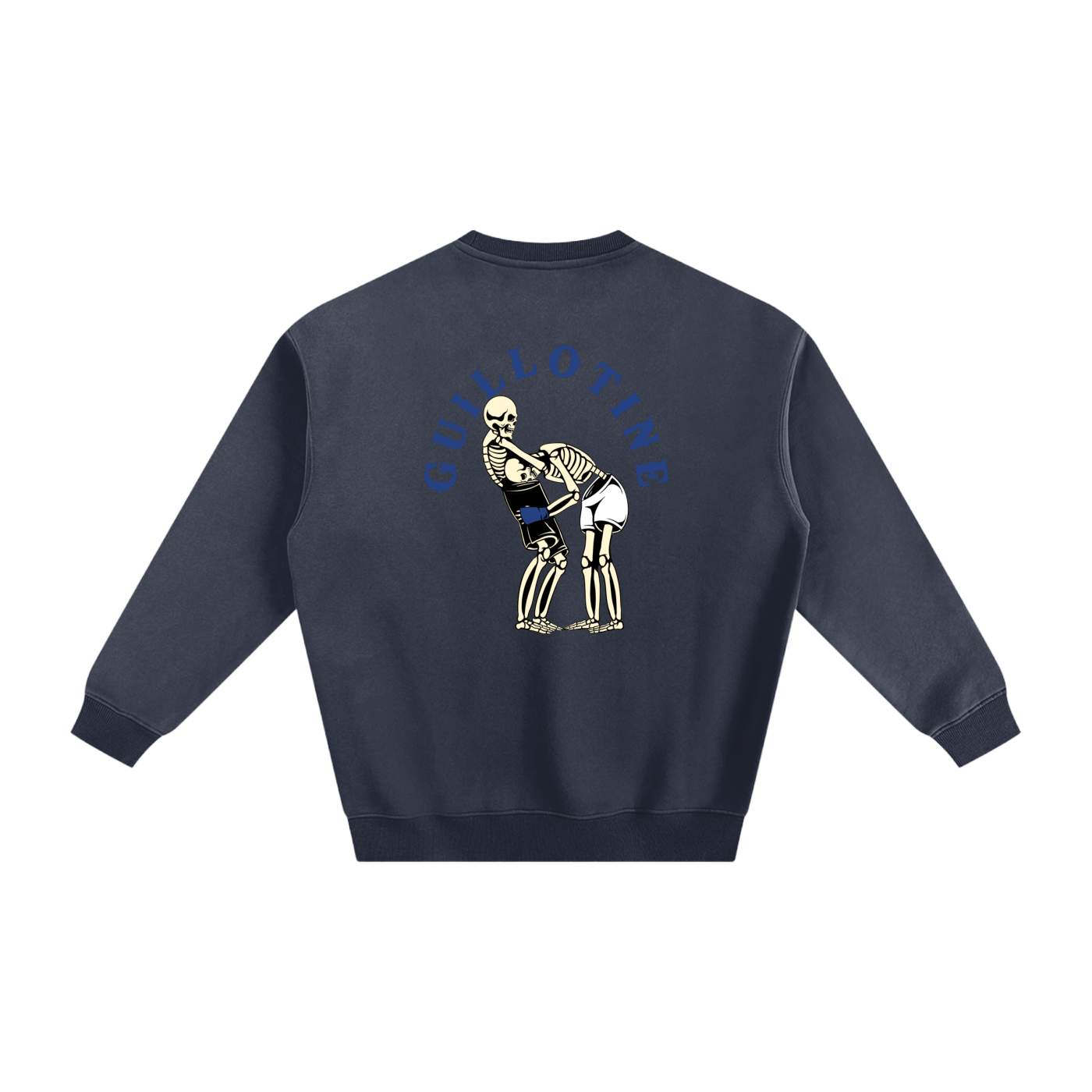 Guillotine Blue Text Sweatshirt - ARETE