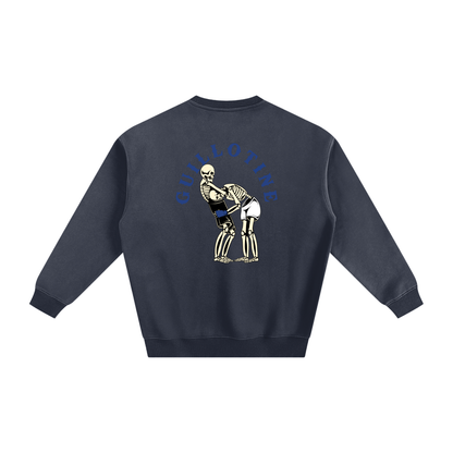 Guillotine Blue Text Sweatshirt - ARETE