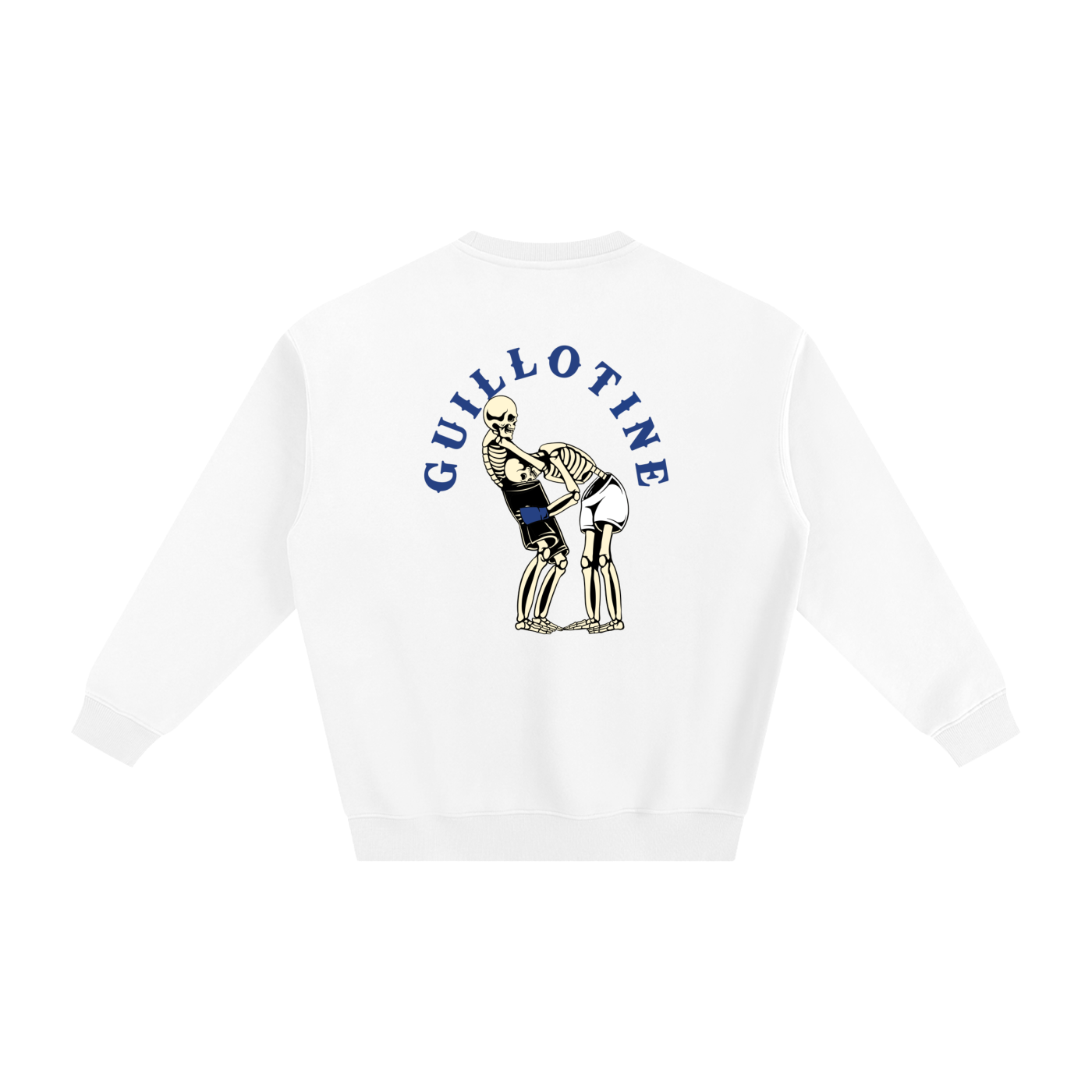 Guillotine Blue Text Sweatshirt - ARETE