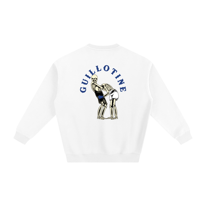 Guillotine Blue Text Sweatshirt - ARETE