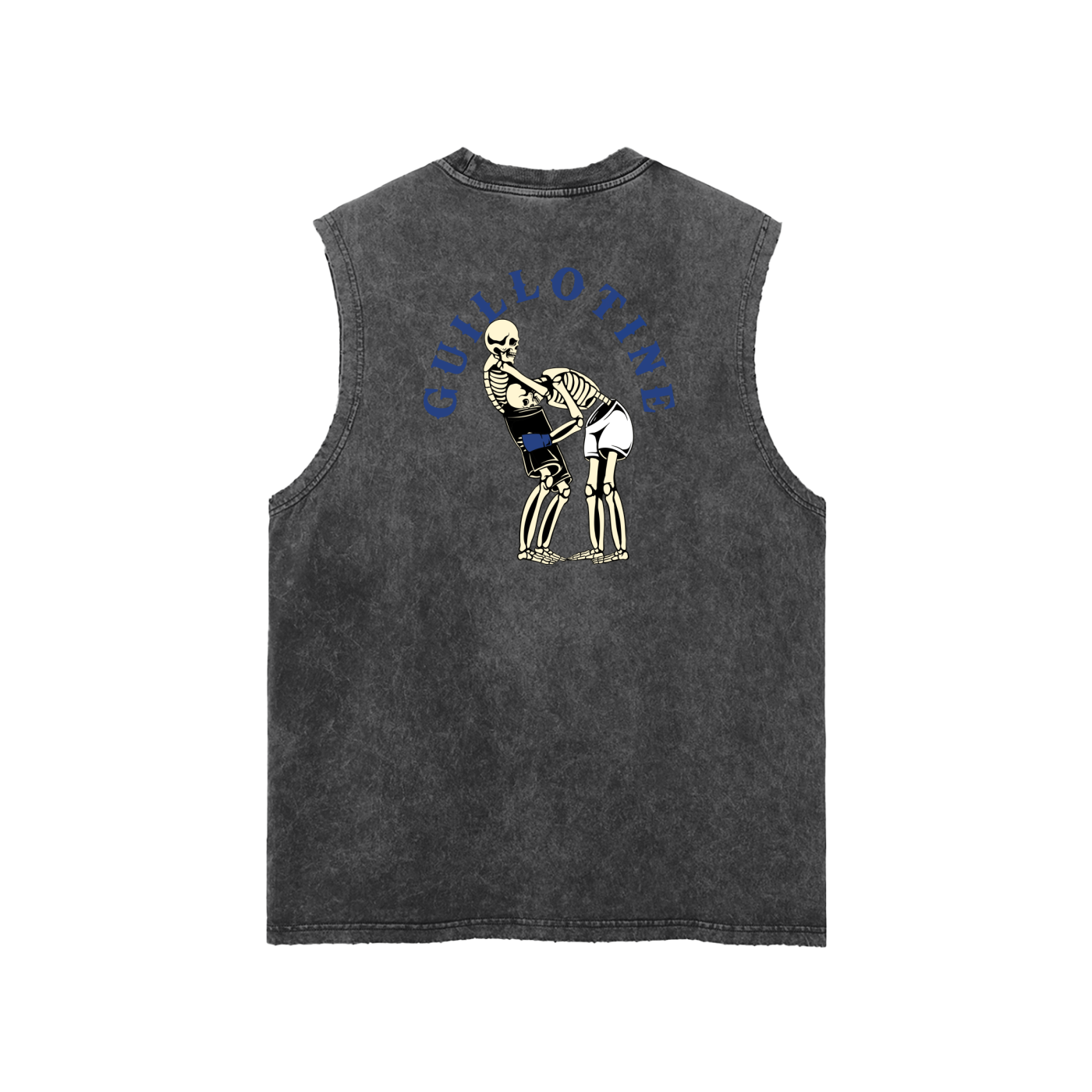 Guillotine Blue Text Tank Top - ARETE