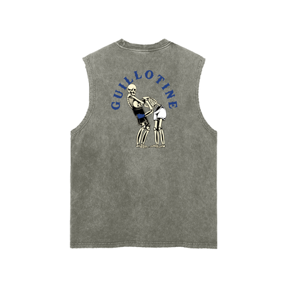 Guillotine Blue Text Tank Top - ARETE