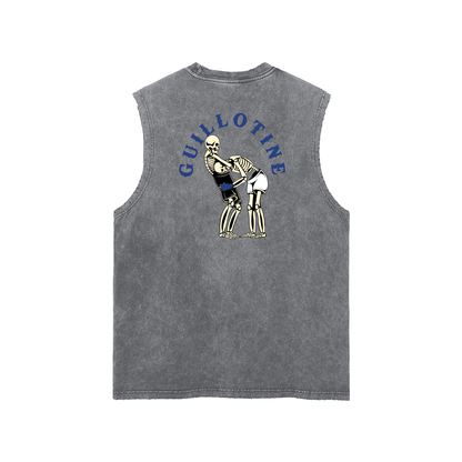 Guillotine Blue Text Tank Top - ARETE