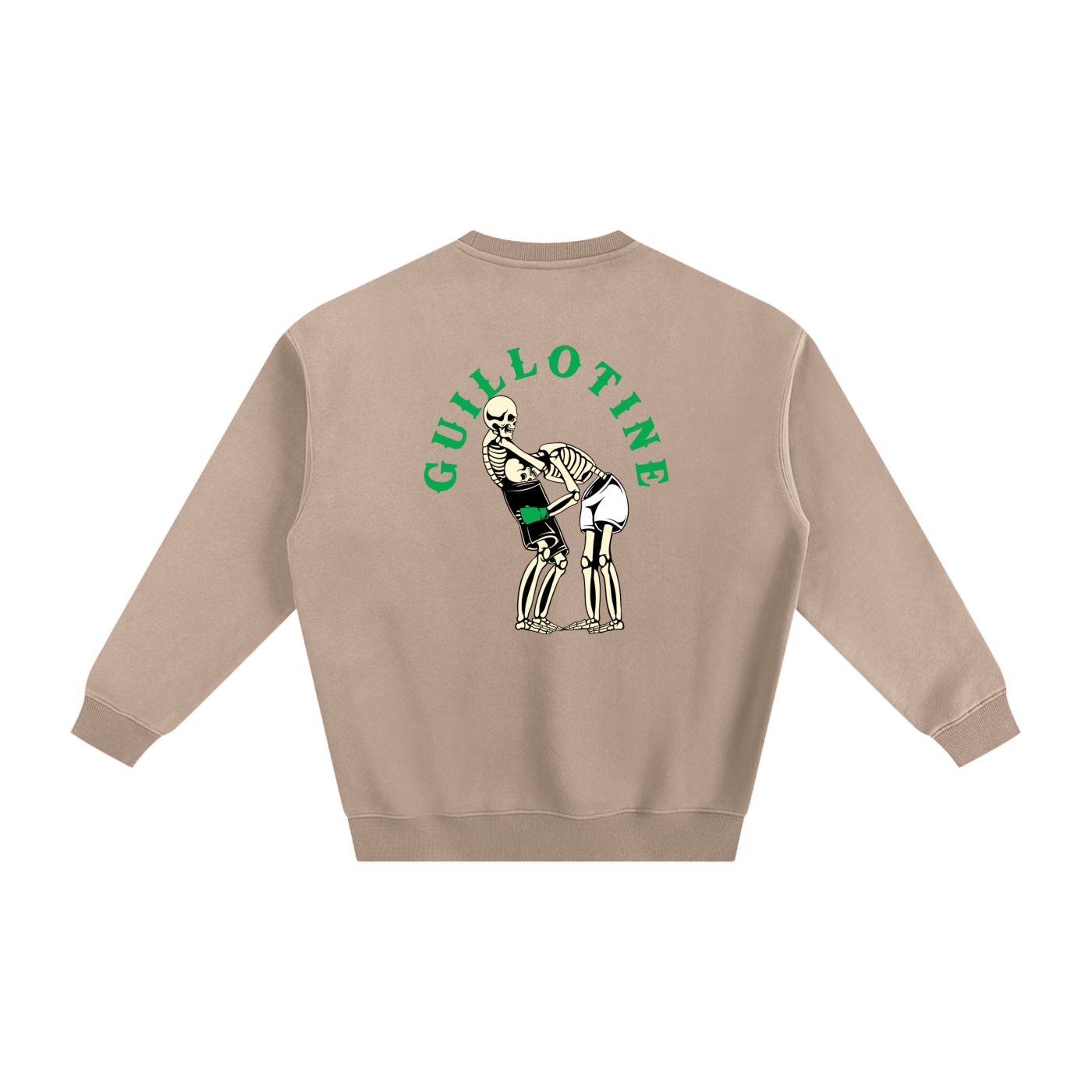 Guillotine Green Text Sweatshirt - ARETE