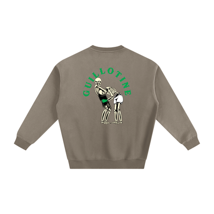 Guillotine Green Text Sweatshirt - ARETE