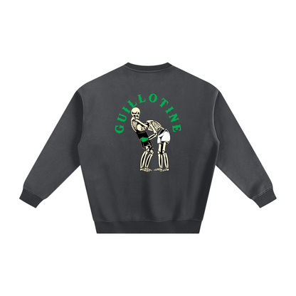 Guillotine Green Text Sweatshirt - ARETE