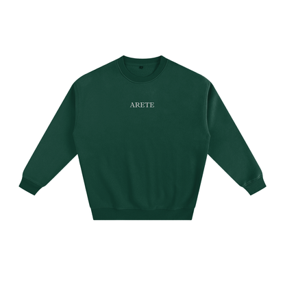 Guillotine Green Text Sweatshirt - ARETE