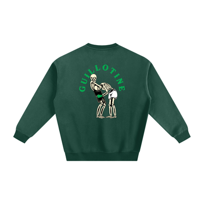 Guillotine Green Text Sweatshirt - ARETE