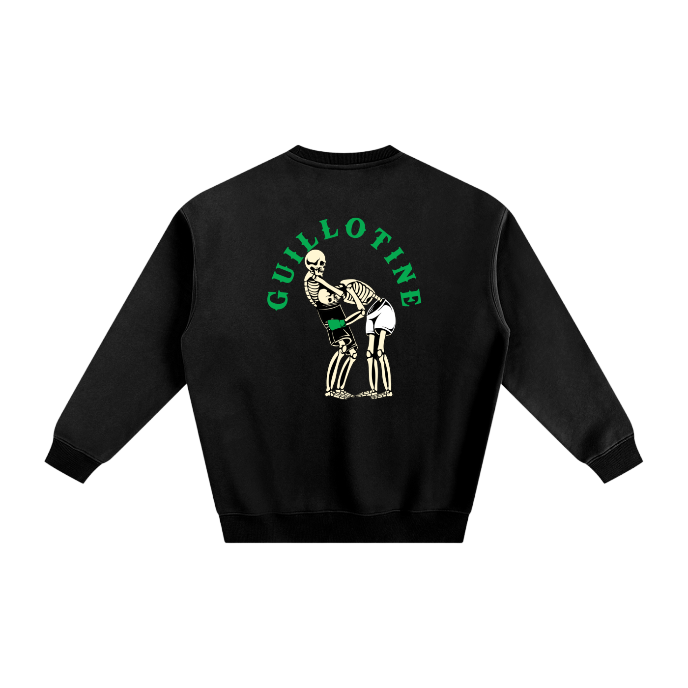 Guillotine Green Text Sweatshirt - ARETE