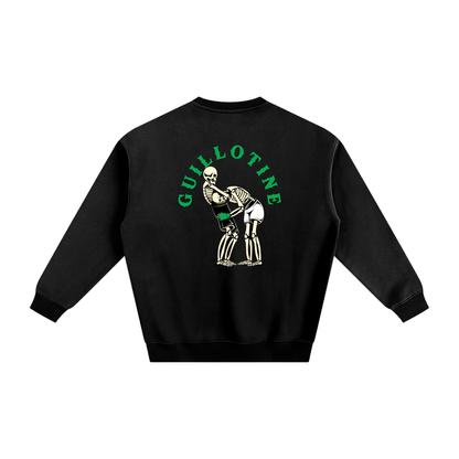 Guillotine Green Text Sweatshirt - ARETE