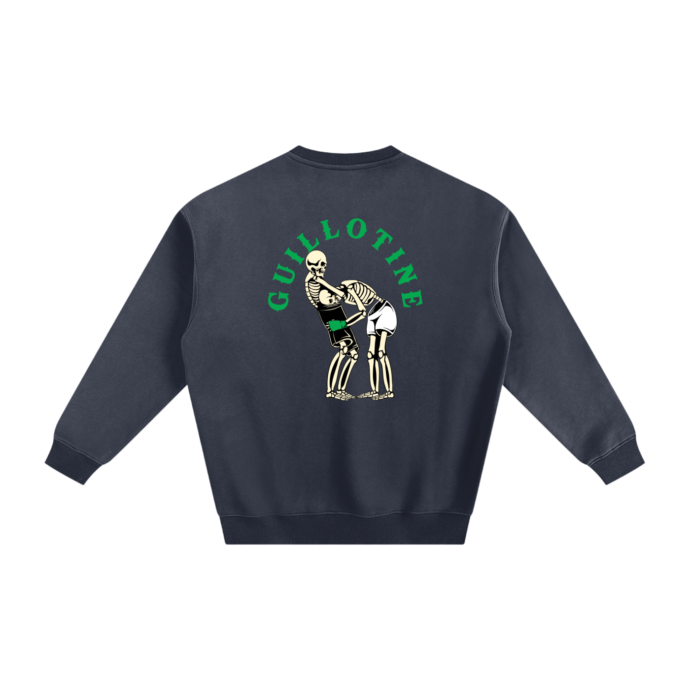 Guillotine Green Text Sweatshirt - ARETE