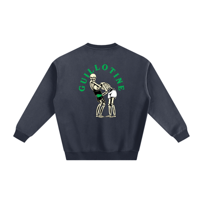 Guillotine Green Text Sweatshirt - ARETE