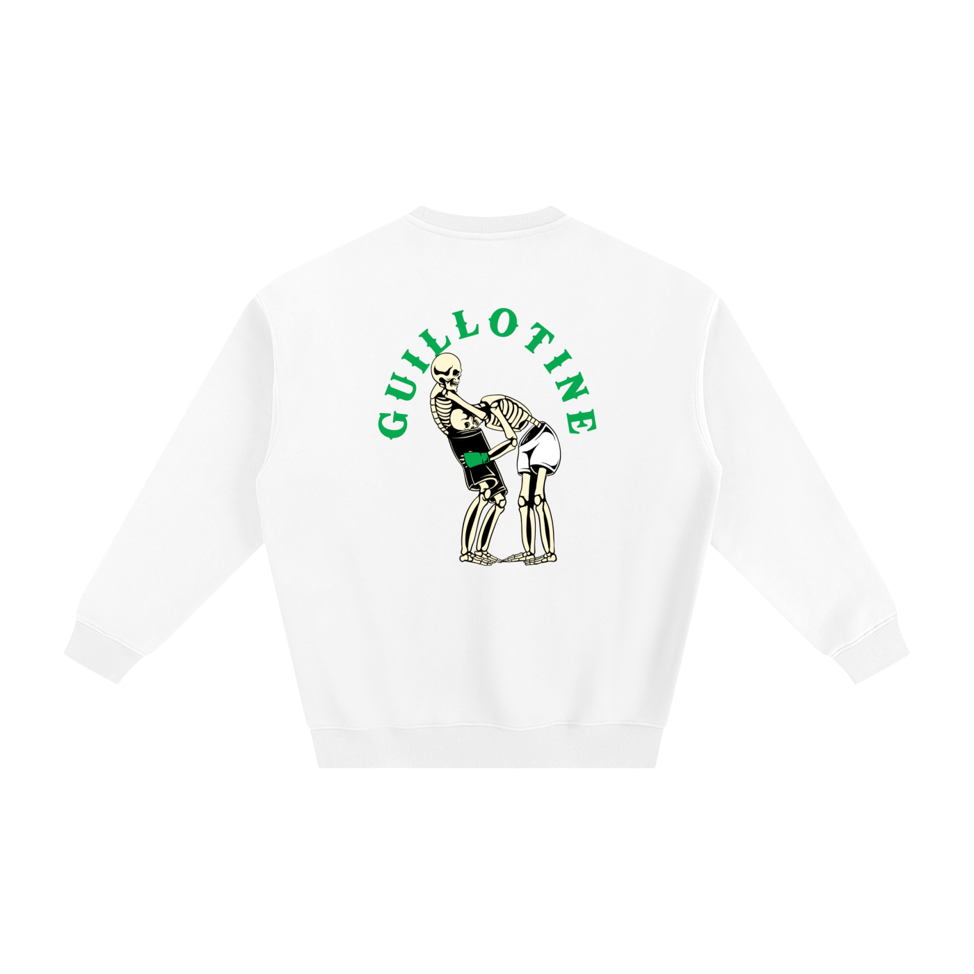 Guillotine Green Text Sweatshirt - ARETE
