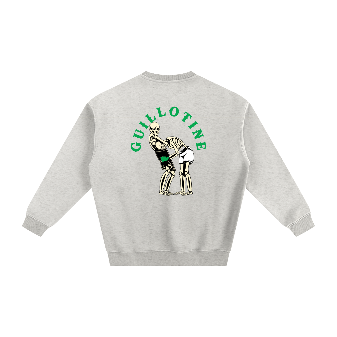 Guillotine Green Text Sweatshirt - ARETE