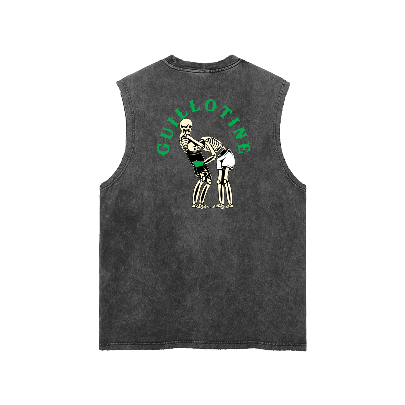 Guillotine Green Text Tank Top - ARETE