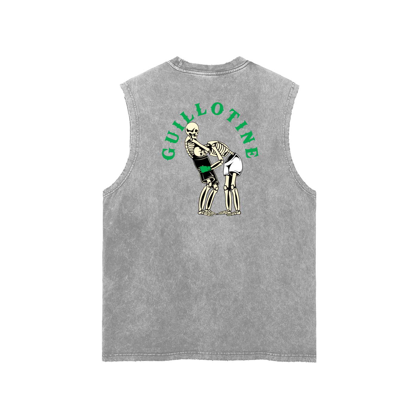 Guillotine Green Text Tank Top - ARETE
