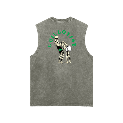 Guillotine Green Text Tank Top - ARETE