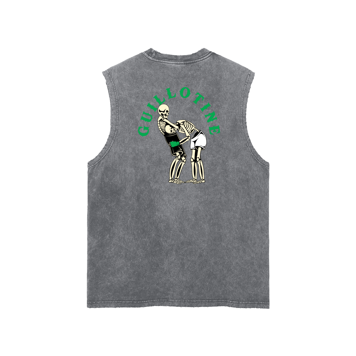 Guillotine Green Text Tank Top - ARETE