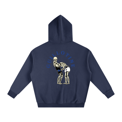 Guillotine Blue Text Hoodie - ARETE