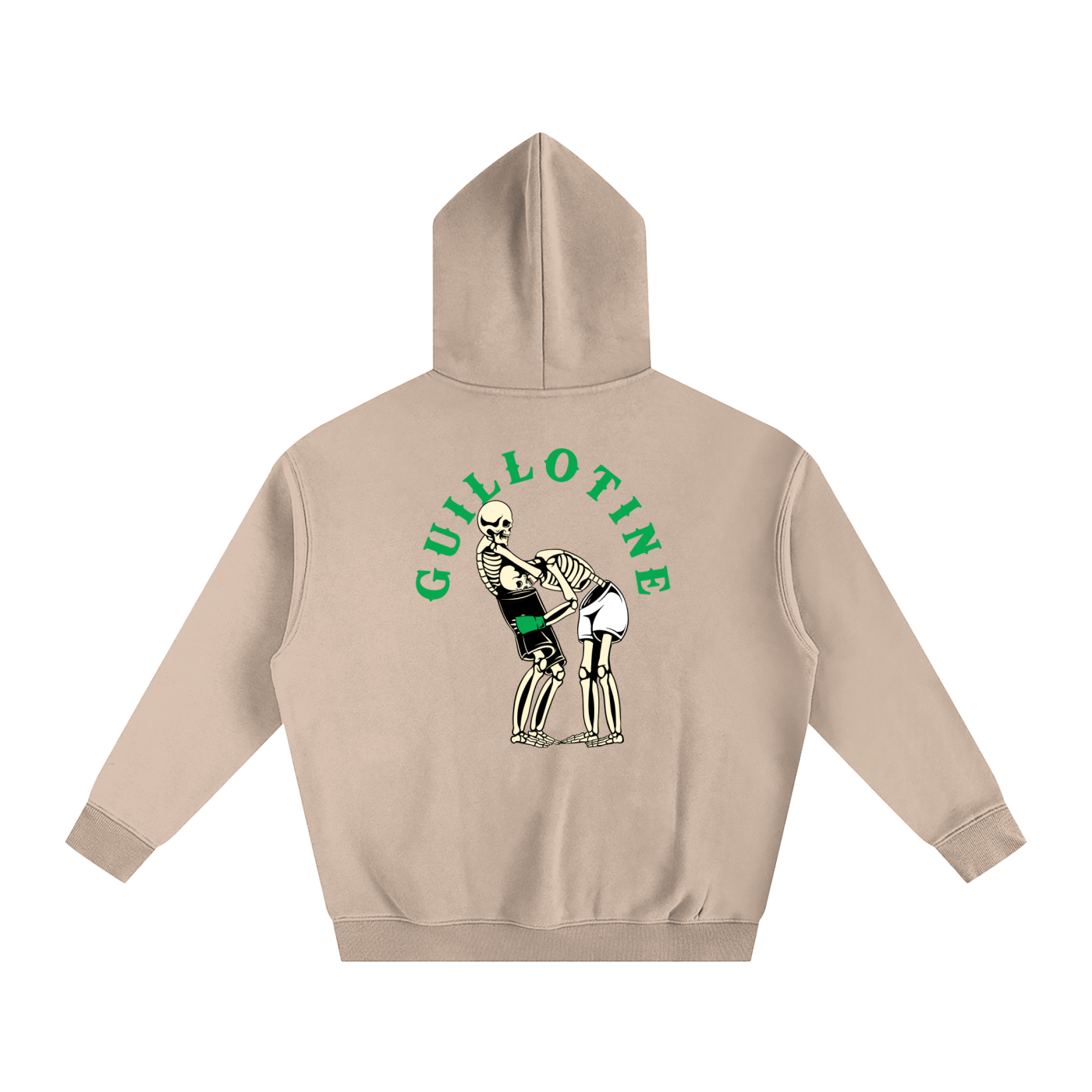 Guillotine Green Text Hoodie - ARETE