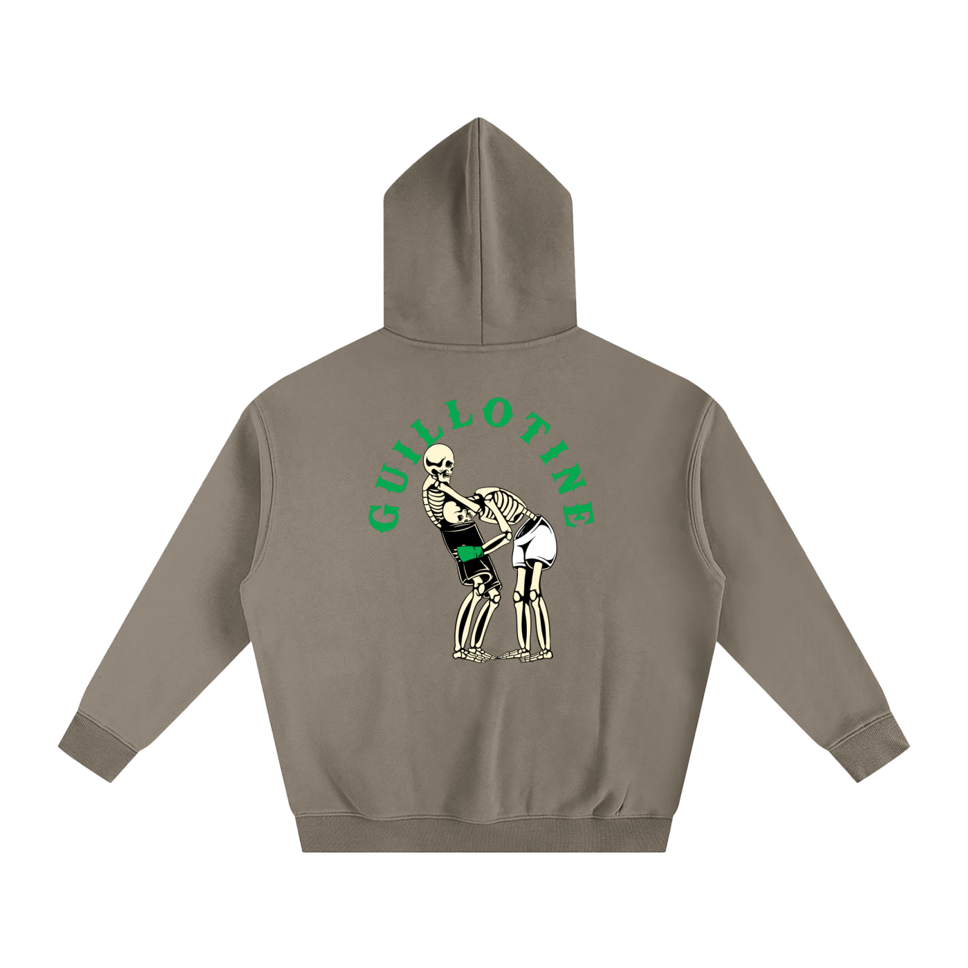 Guillotine Green Text Hoodie - ARETE