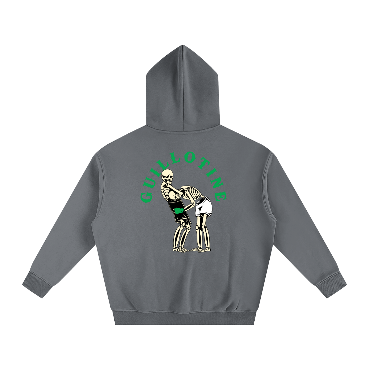 Guillotine Green Text Hoodie - ARETE