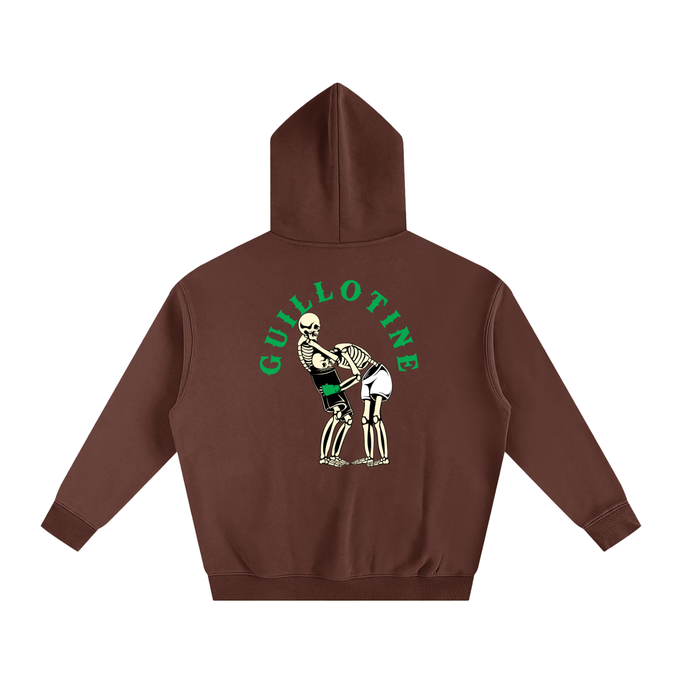 Guillotine Green Text Hoodie - ARETE