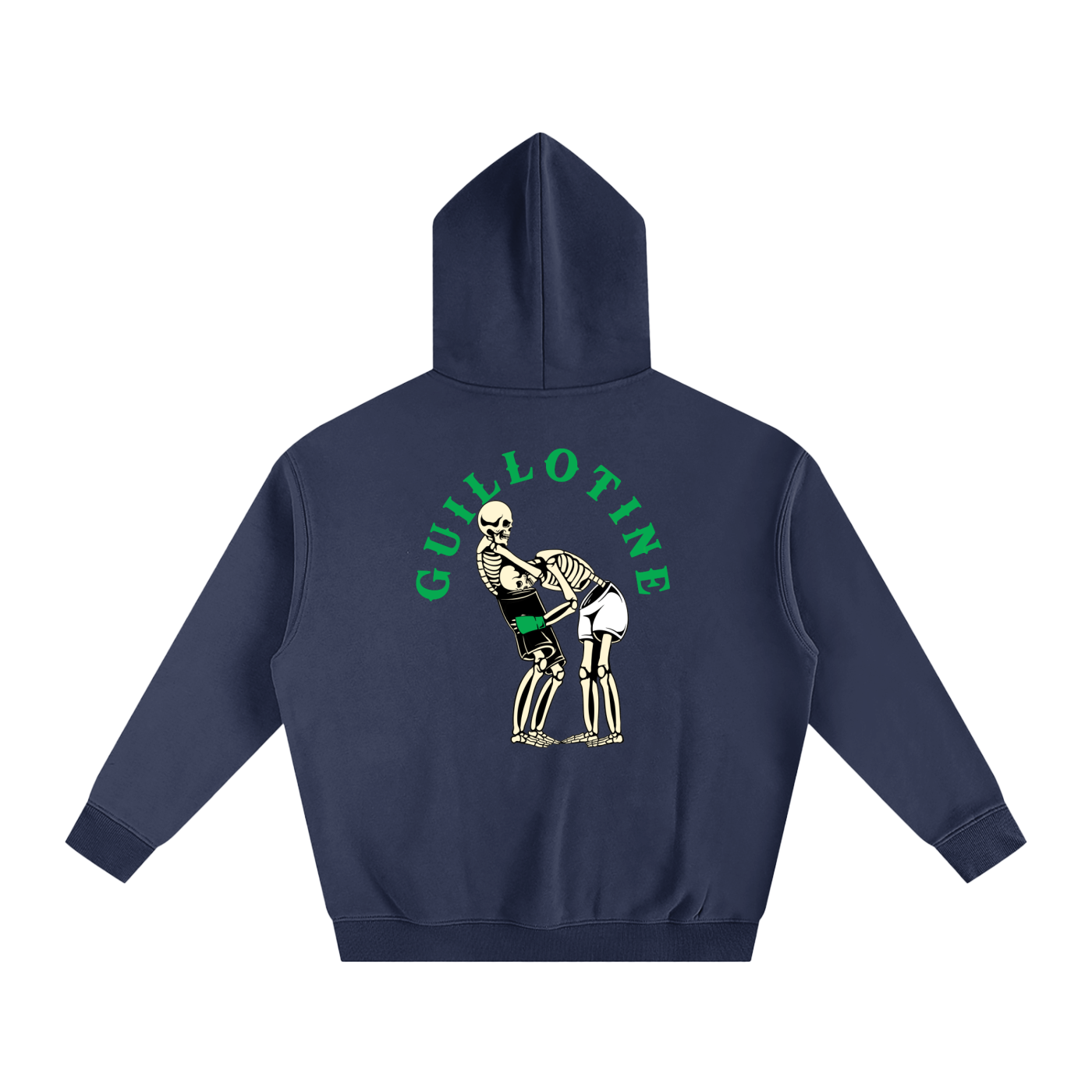 Guillotine Green Text Hoodie - ARETE