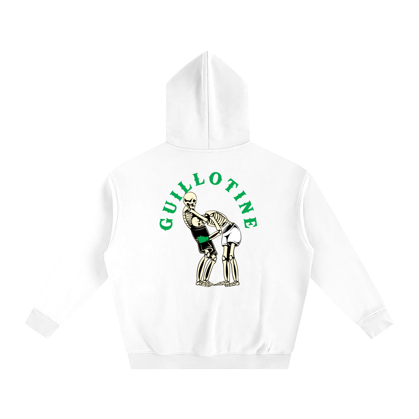 Guillotine Green Text Hoodie - ARETE