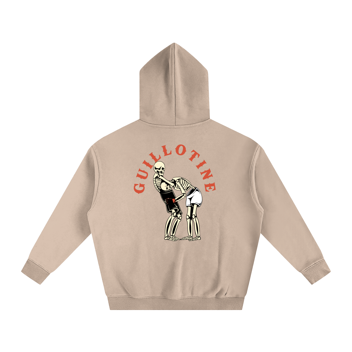 Guillotine Red Text Hoodie - ARETE
