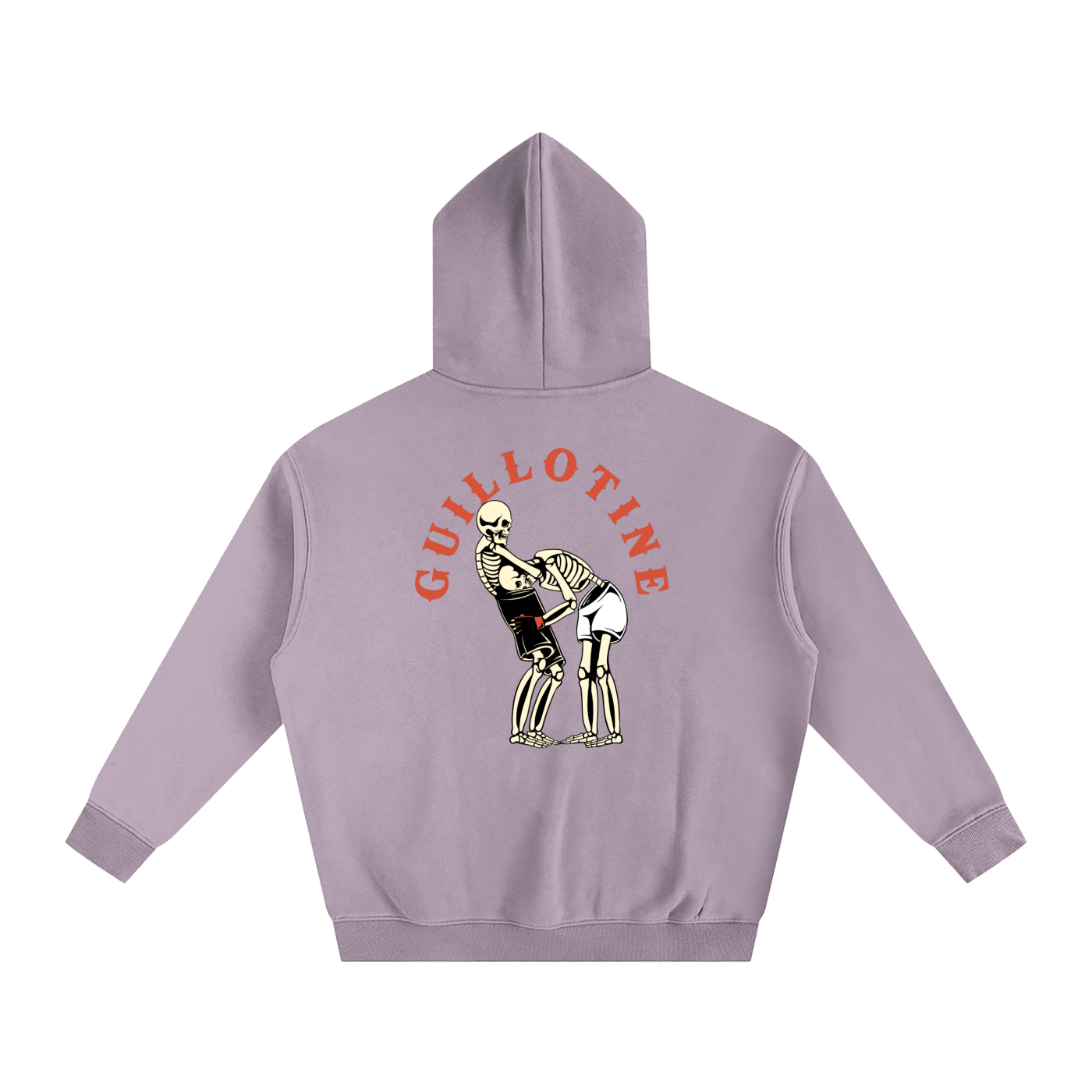 Guillotine Red Text Hoodie - ARETE
