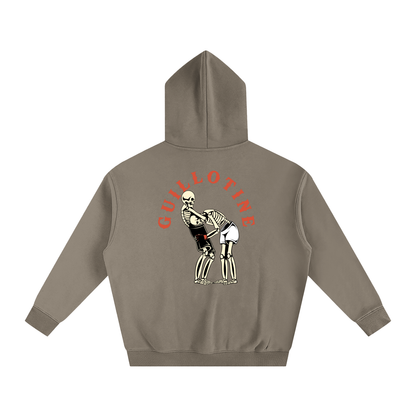 Guillotine Red Text Hoodie - ARETE