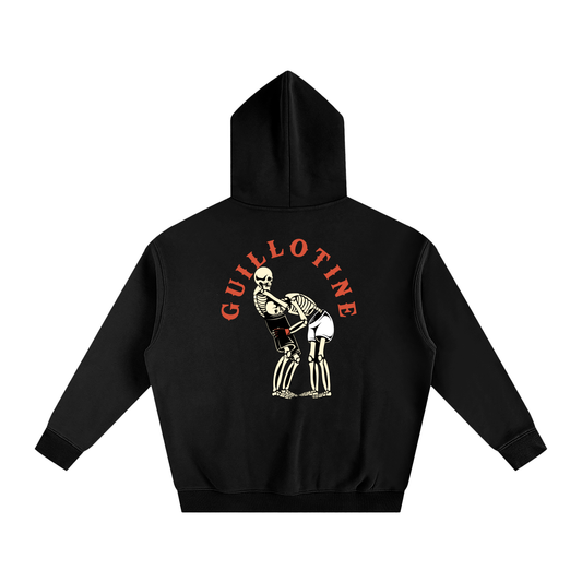 Guillotine Red Text Hoodie