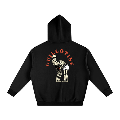 Guillotine Red Text Hoodie - ARETE