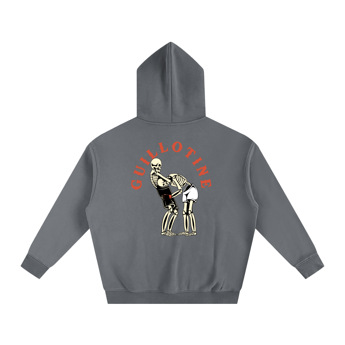 Guillotine Red Text Hoodie - ARETE